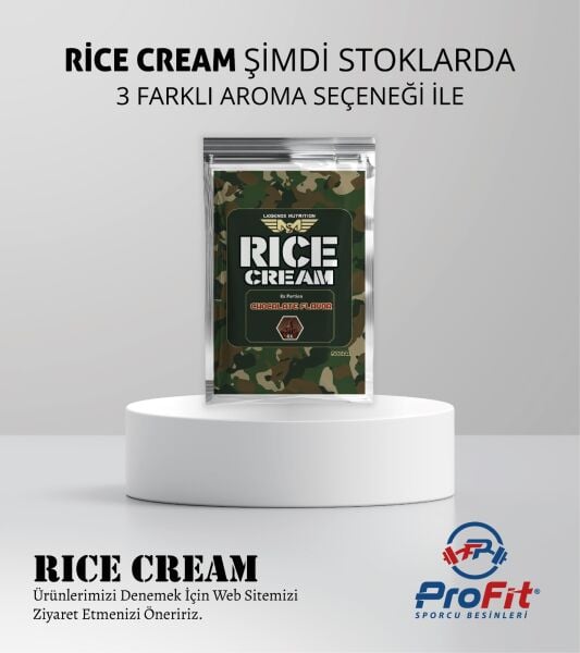 LegendX Rice Cream 8 Şase - Çikolata, Muz ve Hindistan Cevizi Aromalı Karbonhidrat Kaynağı