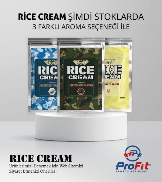 LegendX Rice Cream 8 Şase - Çikolata, Muz ve Hindistan Cevizi Aromalı Karbonhidrat Kaynağı