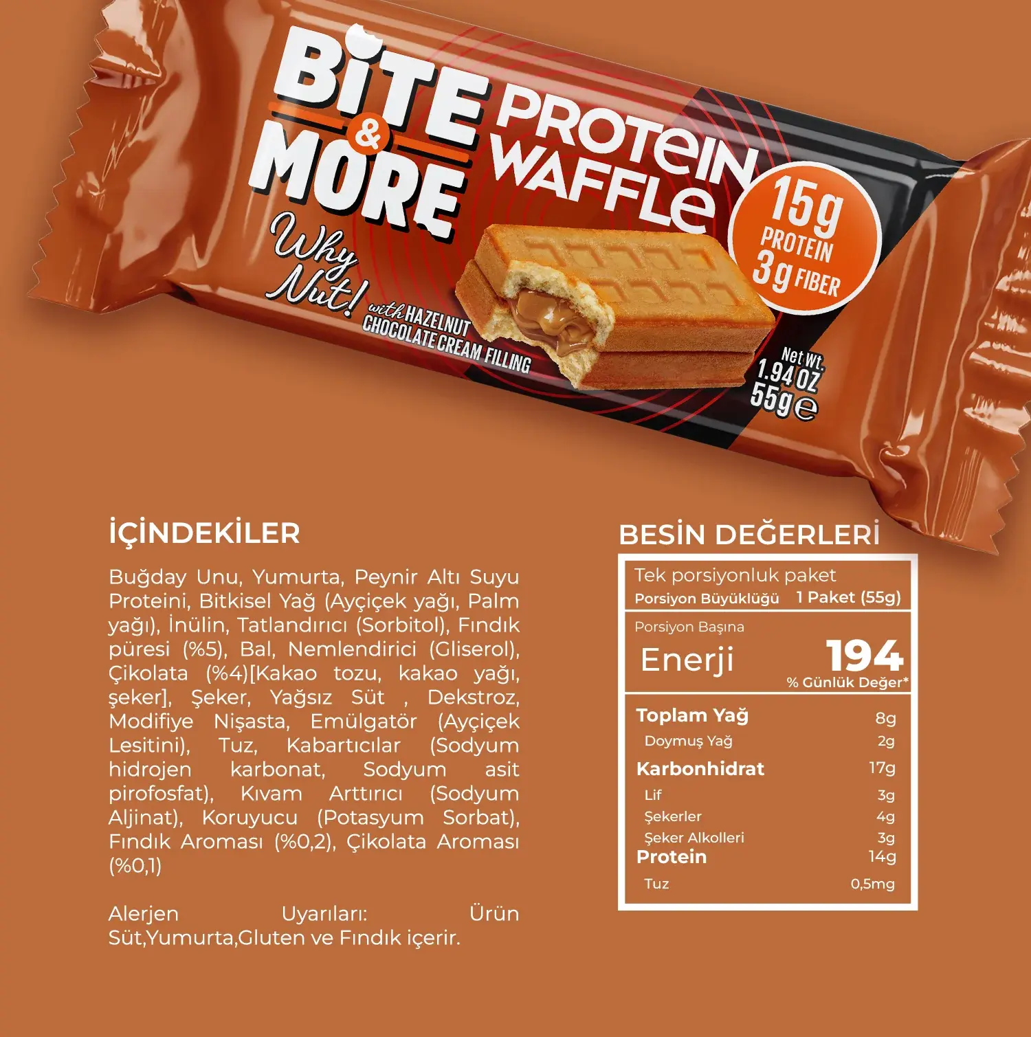 Protein Waffle - Fındıklı