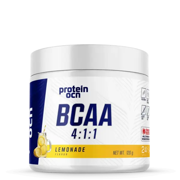 Protein OCN BCAA+ Raspberry 120 g – 2:1:1 BCAA, L-Glutamin ve Elektrolit Destekli – Ahududu Aromalı
