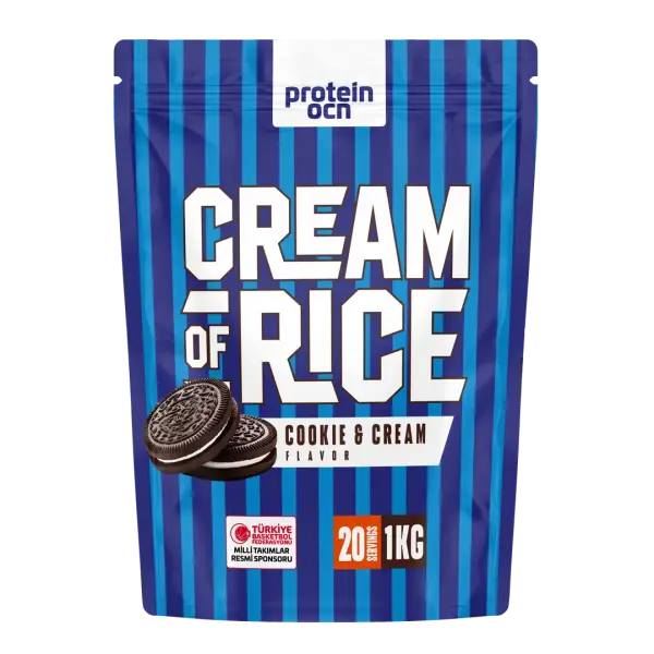 Cream of Rice 1kg – Hızlı Hazırlanan Kompleks Karbonhidrat – Sporcu Besini & Enerji Kaynağı Cookies and Cream