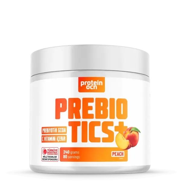 PREBIOTICS+ – Prebiyotik ve Lif Kaynağı – Sindirim ve Bağırsak Sağlığı Destekleyici Takviye Seftali