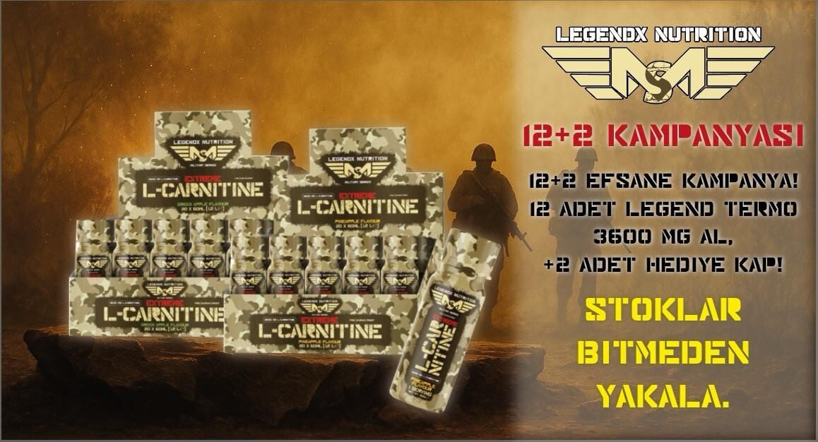 LegendX Nutrition L-Carnitine Extreme 3600 mg – 12+2 Kampanyası | Hediye Termo L-Carnitine