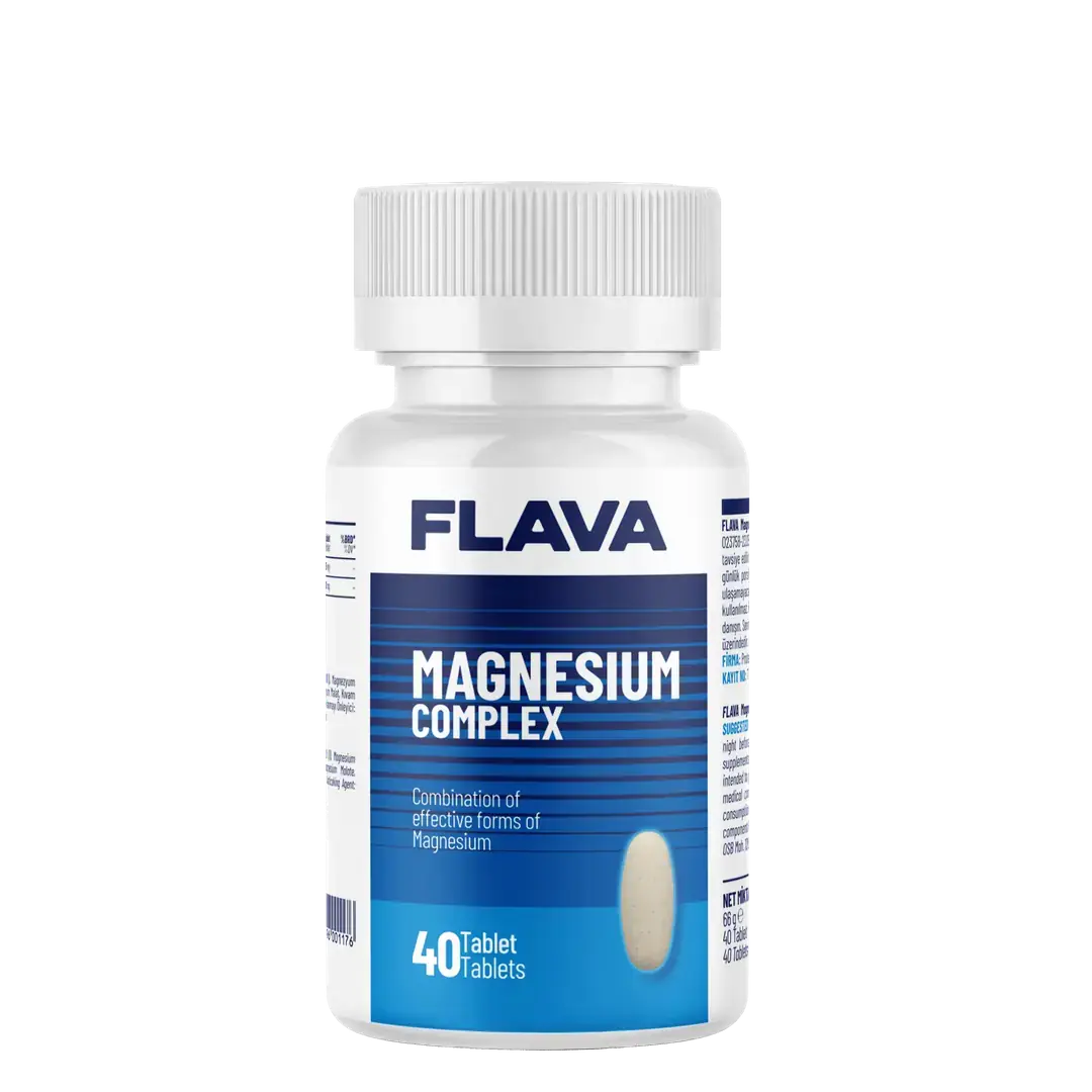 Flava Magnezyum Komplex | Kas, Sinir ve Enerji Desteği – 40 Kapsül