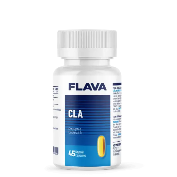 Flava CLA (Conjugated Linoleic Acid) | Yağ Yakım ve Vücut Şekillendirme Desteği – 45 Kapsül