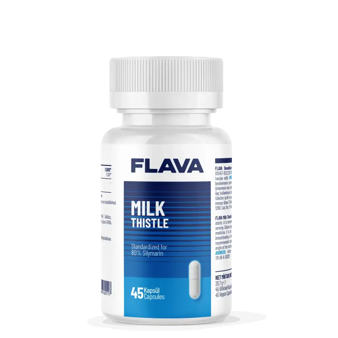 Flava Milk Thistle 45 Kapsül – Karaciğer Destekleyici Bitkisel Takviye