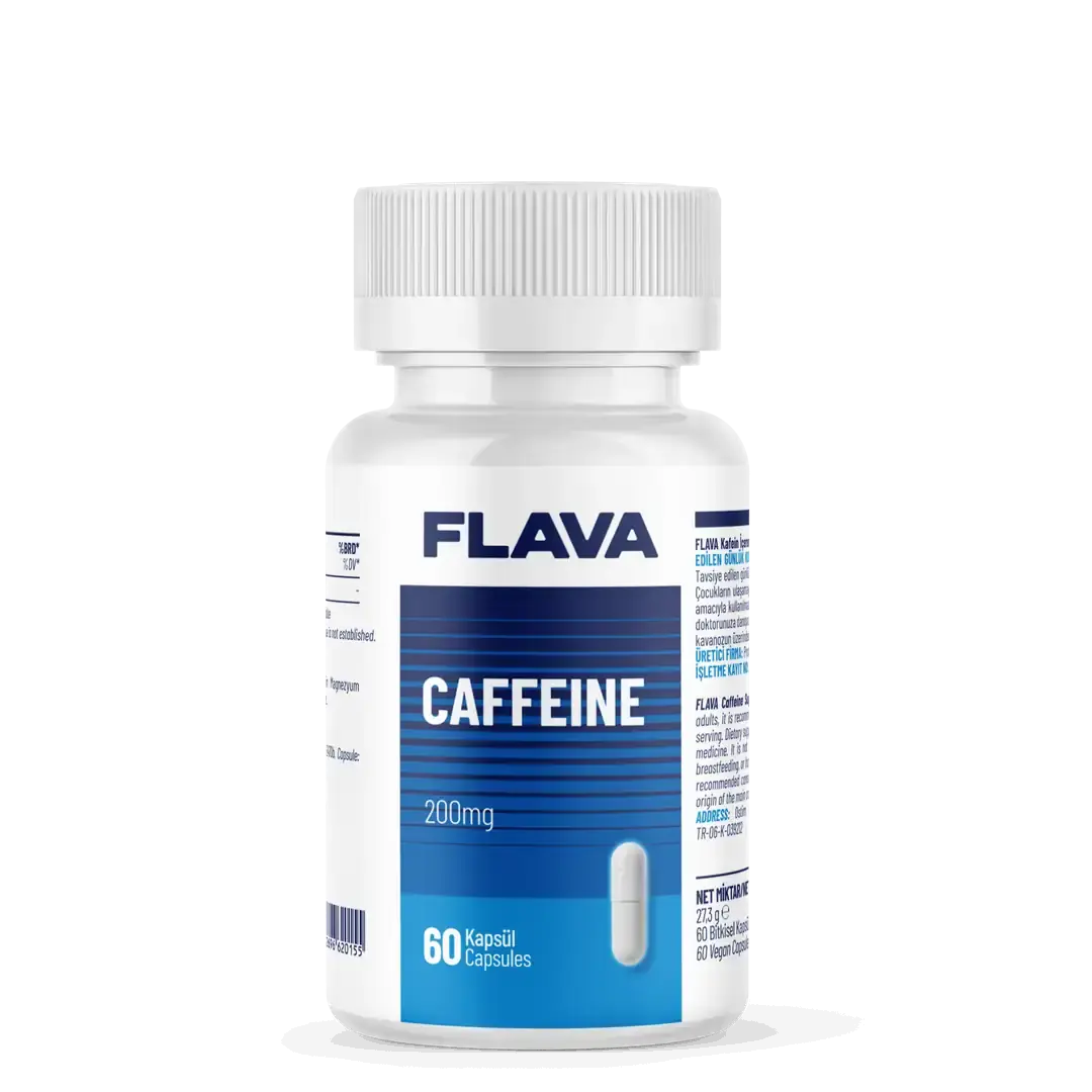 Flava Caffeine 60 Kapsül – Enerji ve Zindelik Takviyesi