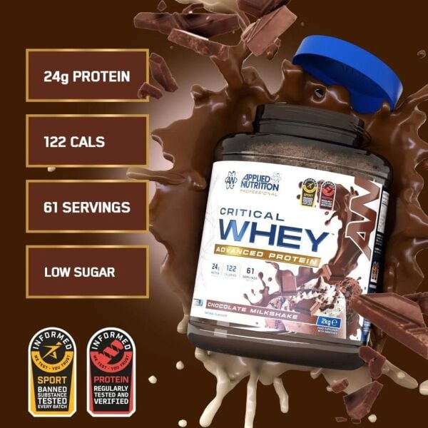 Applied Nutrition Critical Whey Advanced Protein 2 kg Çikolata Milkshake Whey Protein Tozu