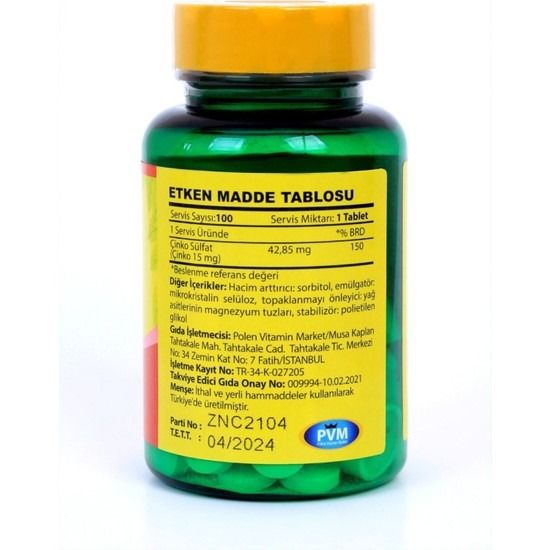 VITAPOL Zinc 100 Tablet