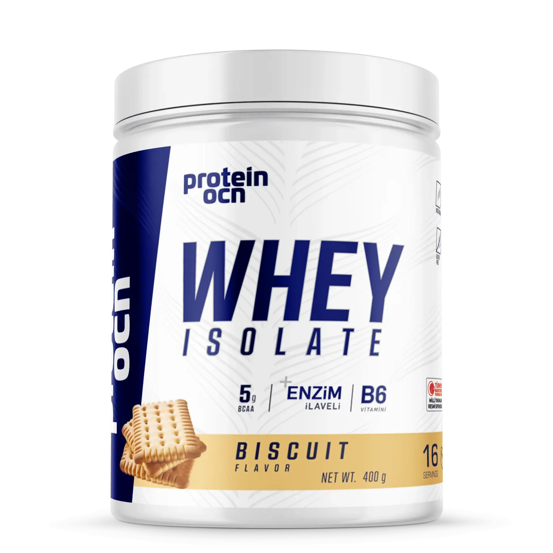 Protein OCN Isolate Whey Protein  400 g – Enzim İlave, B6 Vitaminli BİSKÜVİ