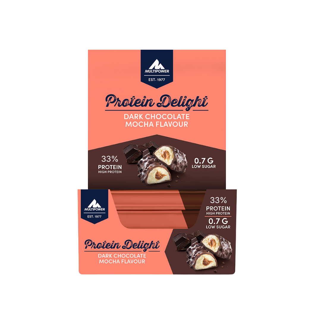 Multipower Protein Delight Dark Chocolate Mocha 18’li Protein Bar Kutusu