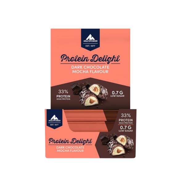 Multipower Protein Delight Dark Chocolate Mocha 18’li Protein Bar Kutusu