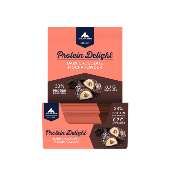 Multipower Protein Delight Dark Chocolate Mocha 18’li Protein Bar Kutusu