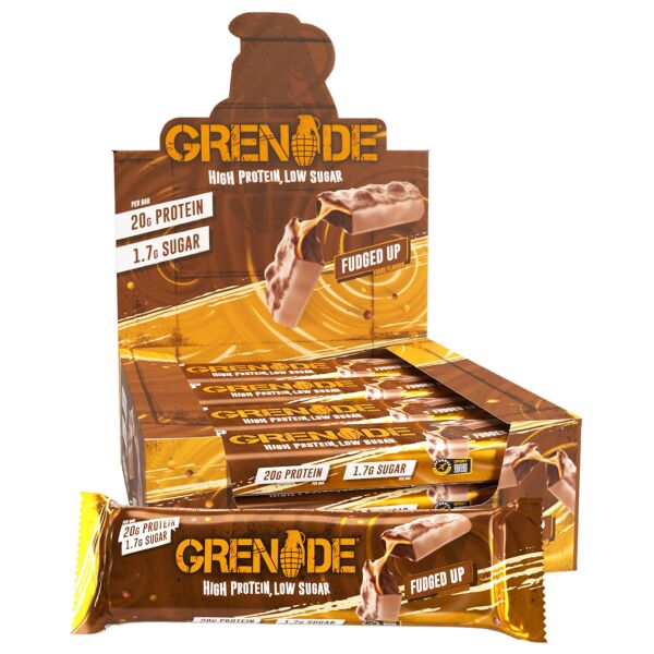 Grenade Carb Killa Fudged Up Protein Bar 60g – 20g Protein, Düşük Şekerli Sporcu Barı