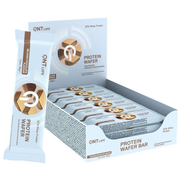 QNT Life Protein Wafer Bar 35g – %32 Whey Proteinli Belçika Çikolatalı Gofret