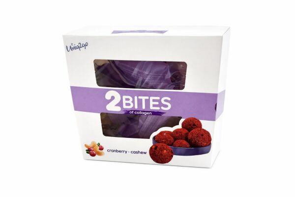2 Bites Collagen Snack – Cranberry & Cashew Aromalı Kolajen Atıştırmalık 10’lu Kutu