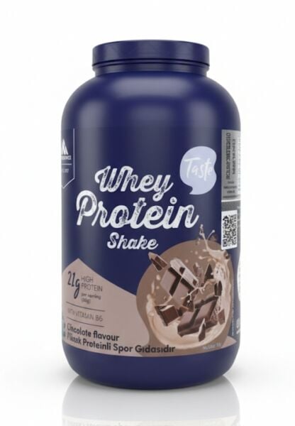 Whey Protein Shake 908g Çikolata Aromalı – 22g Protein + B6 Vitamin Destekli Sporcu Gıdası