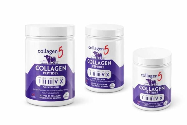 Collagen 5 Multi Collagen Peptides – 5 Tip Kolajen İçeren Gelişmiş Formül (30 Servis)