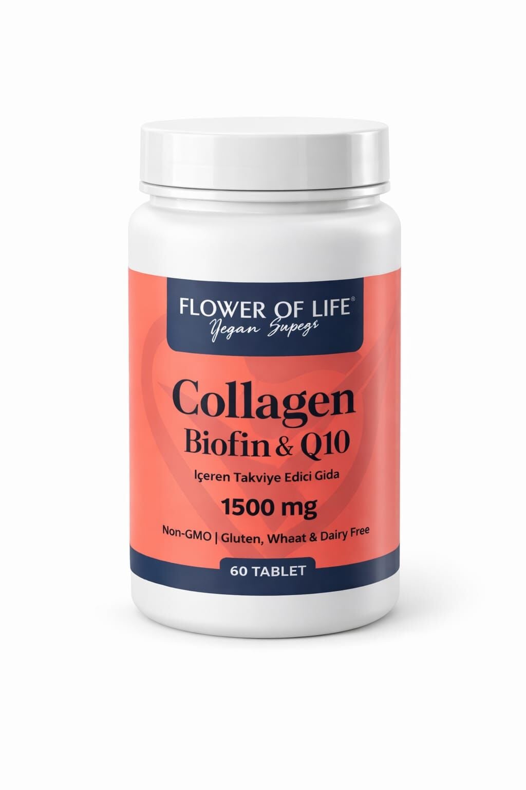 Flower of Life Collagen Biofin & Q10 1500 mg – 60 Tablet Vegan Destekli Kolajen Formülü