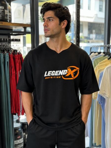 legendx oversıze sıyah tshort
