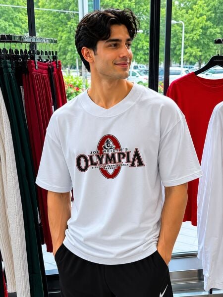 olımpıa beyaz tshort oversıze