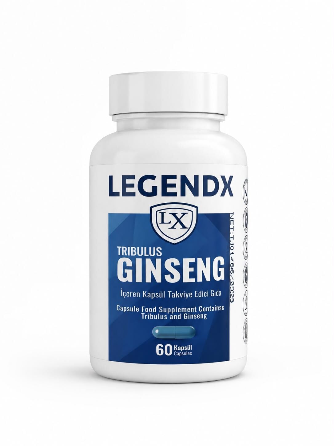 LegendX  Ginseng 60 Capsules | Tribulus ve Ginseng Kompleksi
