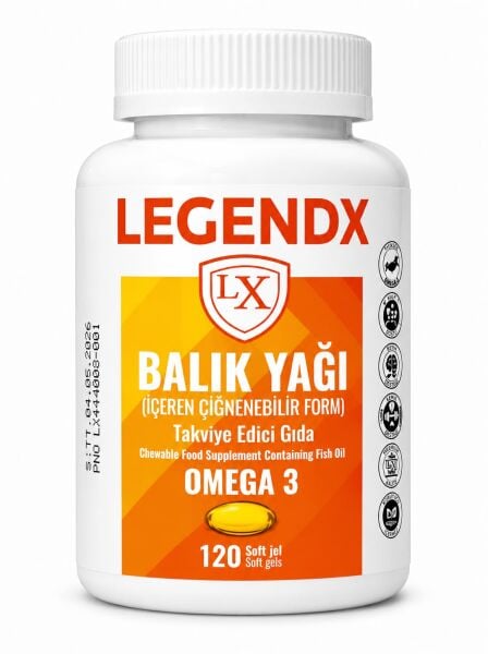 LEGENDX Omega 3 Balık Yağı 120 Softgel