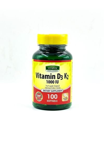 Vitapol Vitamin D3 Vitamin K2 100 Softgel