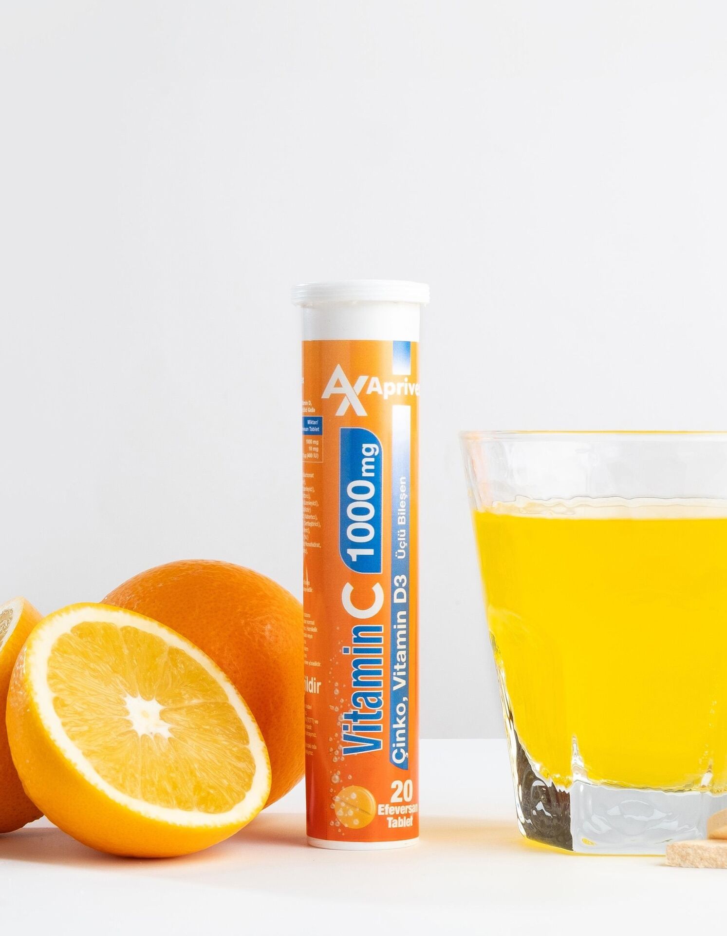Aprivex Vitamin C 1000 mg Üçlü Bileşen
