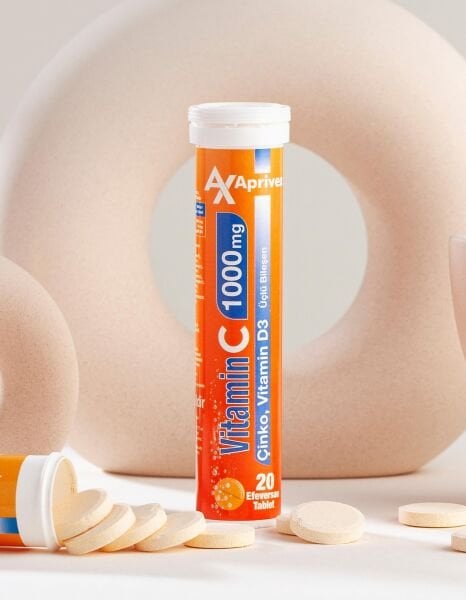 Aprivex Vitamin C 1000 mg Üçlü Bileşen