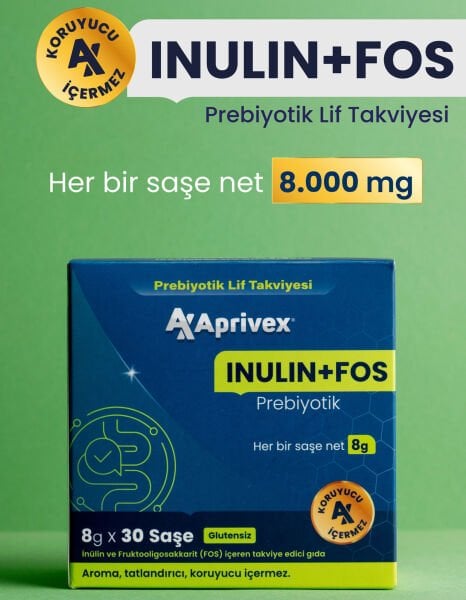 APRİVEX INULİN + FOS PREBİYOTİK LİF TAKVİYESİ
