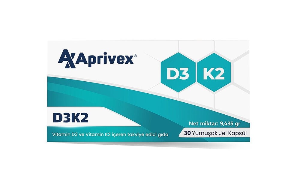 APRİVEX D3 - K2 30 YUMUŞAK KAPSÜL