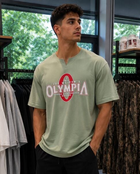 OVERSIZE YASIL OLIMPIA TSHORT