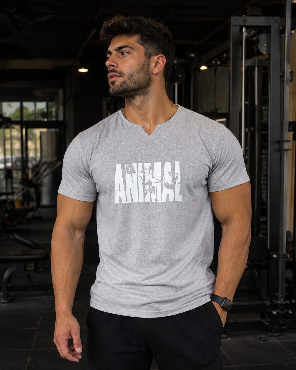 oversıze kırmızı ANIMAL tshort