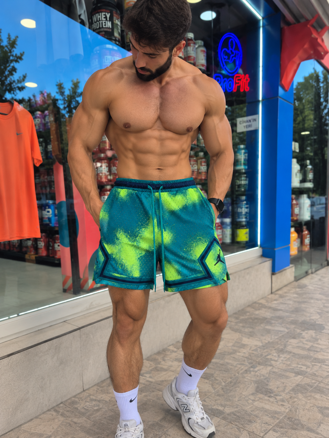 Jordan Tarz Oversize Şort – Sokak Modasının Efsanesi! Medium - YEŞİL
