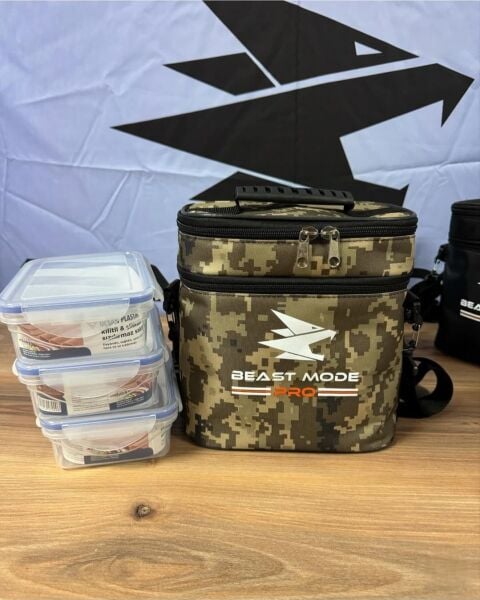 Fitness & Sporcu Öğün Çantası | Beast Mode Pro Camo Edition