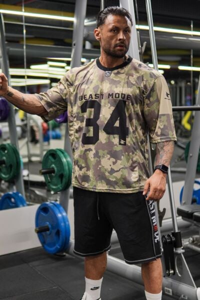 Beastmode Oversize Tişört | Numara Baskılı Yeni Sezon Stil