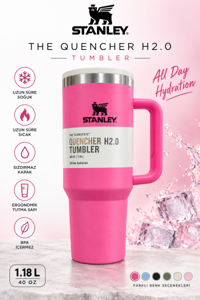 Stanley Quencher H2.0 Tumbler 1.18 L ile içeceğin gün boyu yanında!