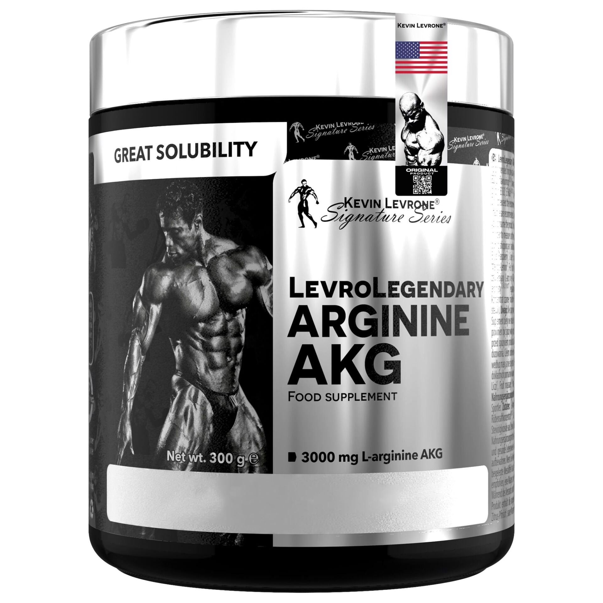 Kevin Levrone LevroLegendary Arginine AKG 300 Gr | L-Arginine AAKG