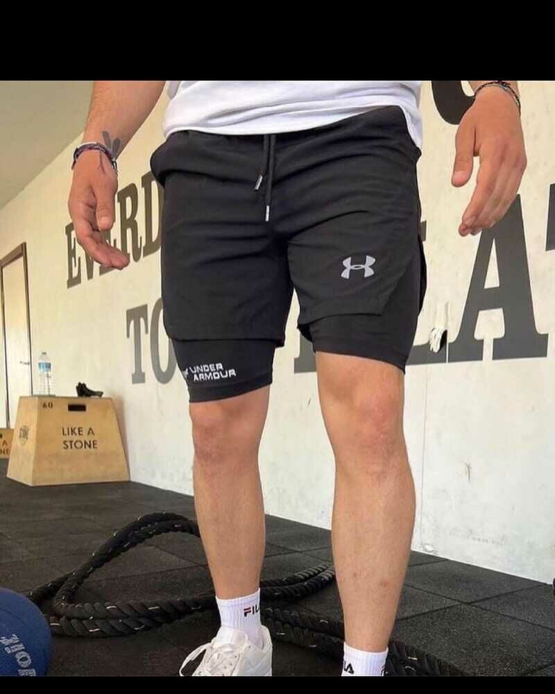 UNDER ARMOUR TAYTLI ŞORT SİYAH