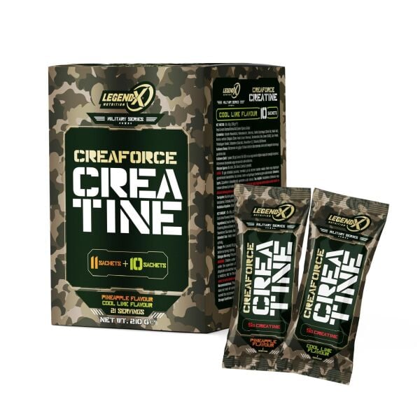 Legend X Creatine Creaforce 21 Şase x 10 Gr | 11 Pineapple + 10 Cool Lime Aroma