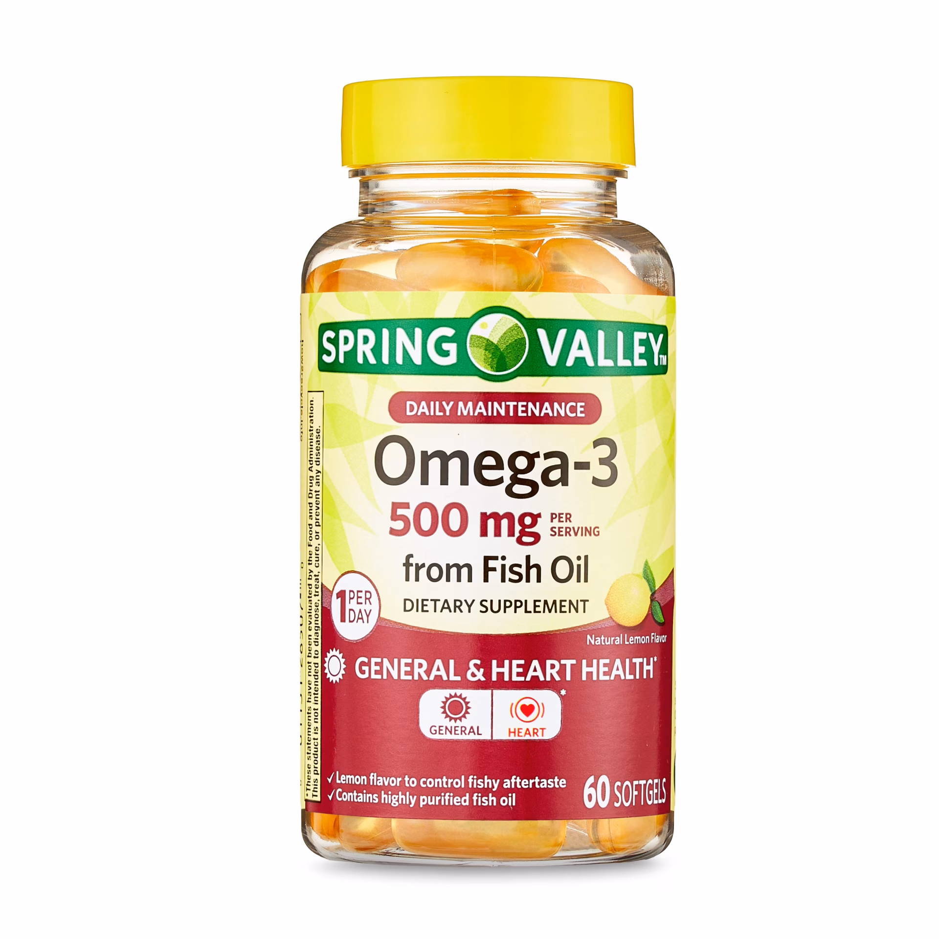 Spring Valley Fish Oil 500mg 60 Softgel – Omega 3 Desteği